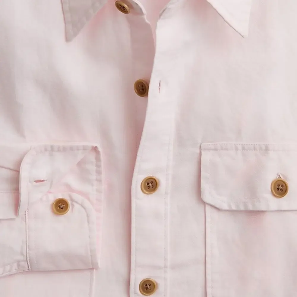 J.Crew Linen-cotton blend twill workshirt